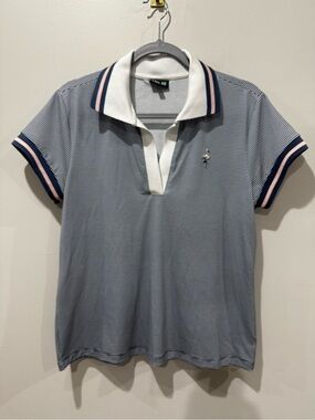 Fore All Size L Flirty Flamingo Polo Golf